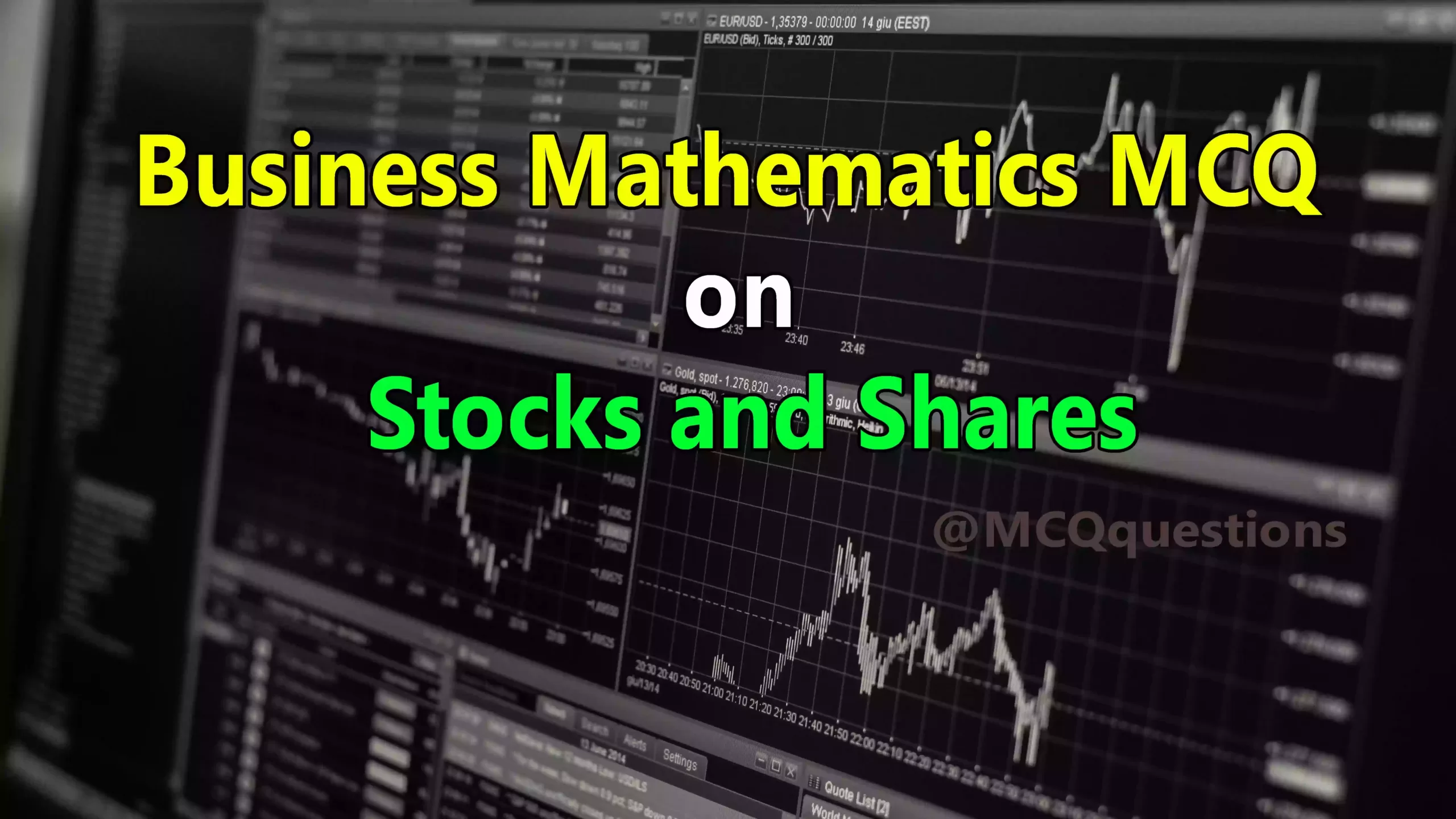 MCQ on Stocks and Shares