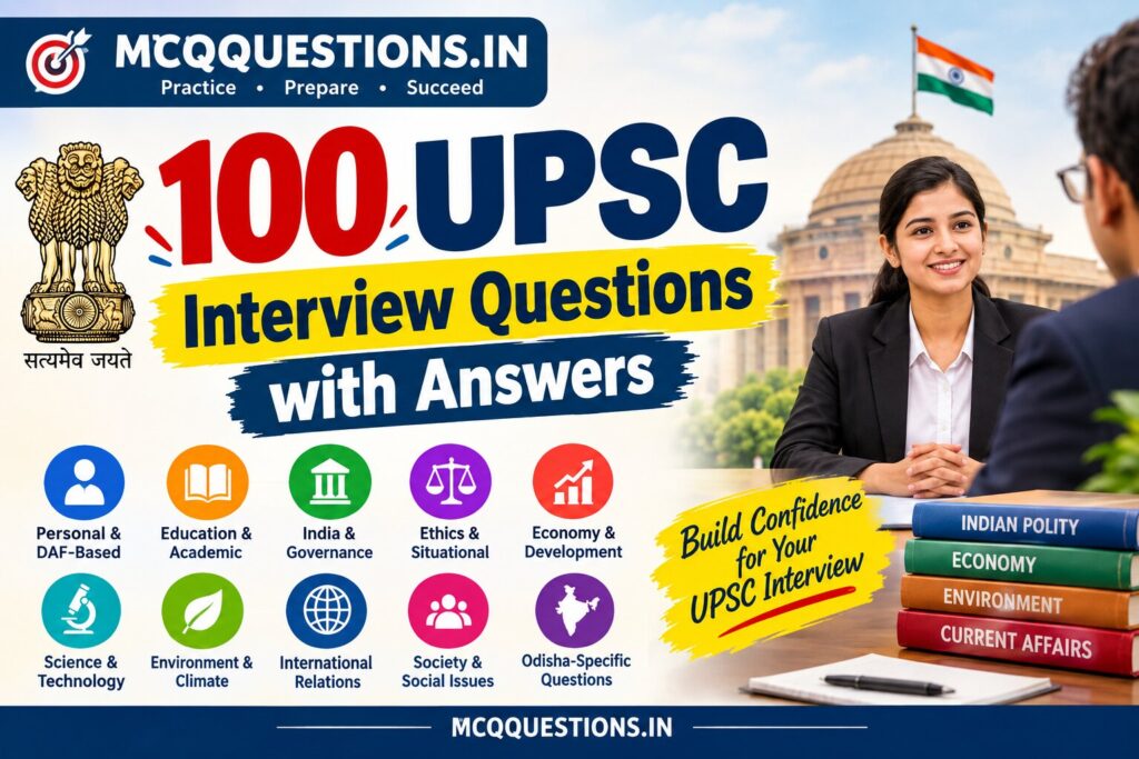 100 UPSC Interview Questions
