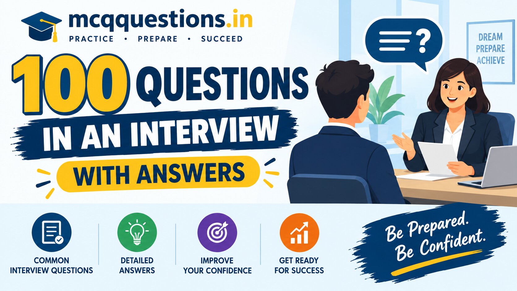 100 questions in an interview with answers