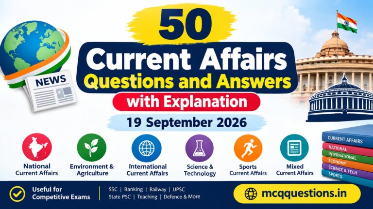 Current Affairs Questions and Answers